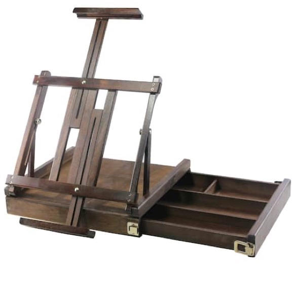 artist’s loft Other - Deluxe Wooden Box Table Easel with Storage by Artist's Loft